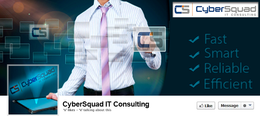Diseño de Facebook por Jamie para CyberSquad IT Consulting | Diseño #2393903