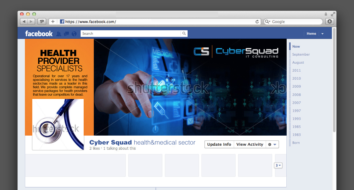 Diseño de Facebook por Yas media para CyberSquad IT Consulting | Diseño #2374109