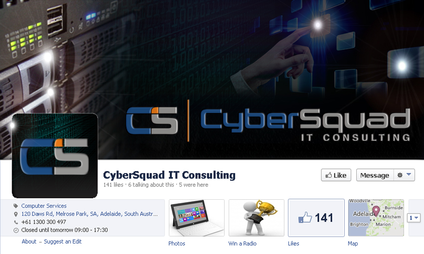 Facebook Design by AMBOGEStudios for CyberSquad IT Consulting | Design #2368521