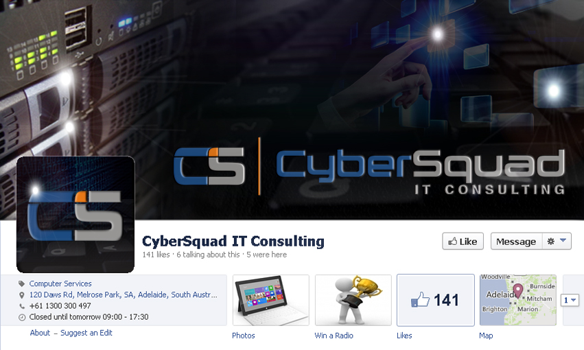 Facebook Design by AMBOGEStudios for CyberSquad IT Consulting | Design #2368622