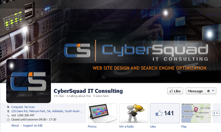 Facebook Design by AMBOGEStudios for CyberSquad IT Consulting | Design #2368839