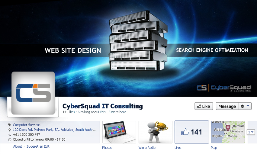 Facebook Design by AMBOGEStudios for CyberSquad IT Consulting | Design #2372579
