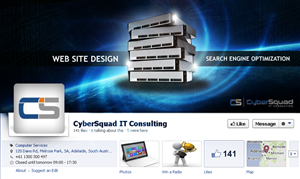 Facebook Design by AMBOGEStudios for CyberSquad IT Consulting | Design: #2372624