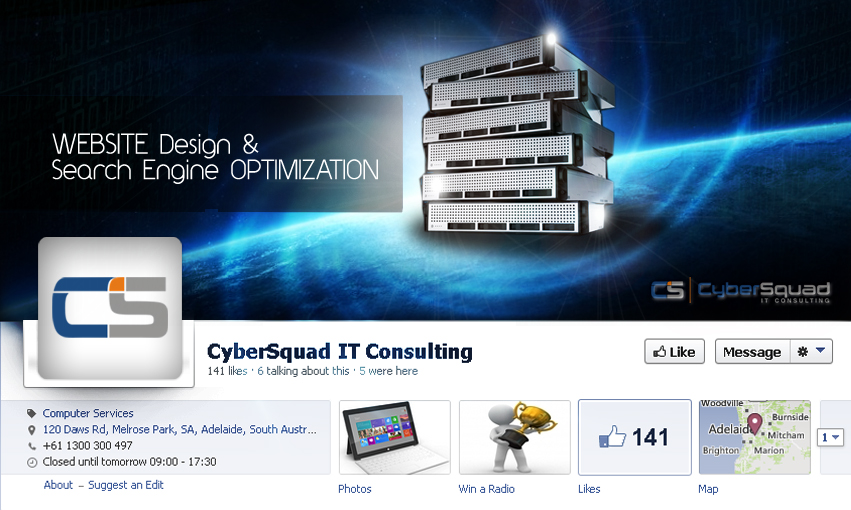 Facebook Design by AMBOGEStudios for CyberSquad IT Consulting | Design #2372735