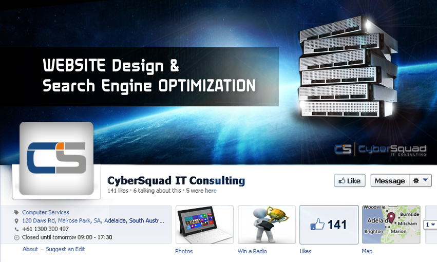 Diseño de Facebook por AMBOGEStudios para CyberSquad IT Consulting | Diseño #2372737