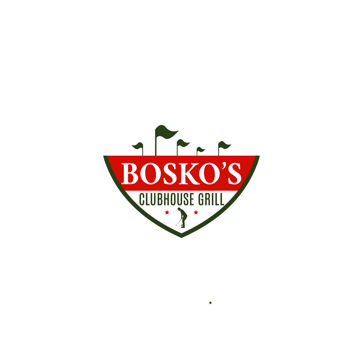 Diseño de Logo por Venus L. Penaflor para Bosko's Clubhouse Grill | Diseño #11947467