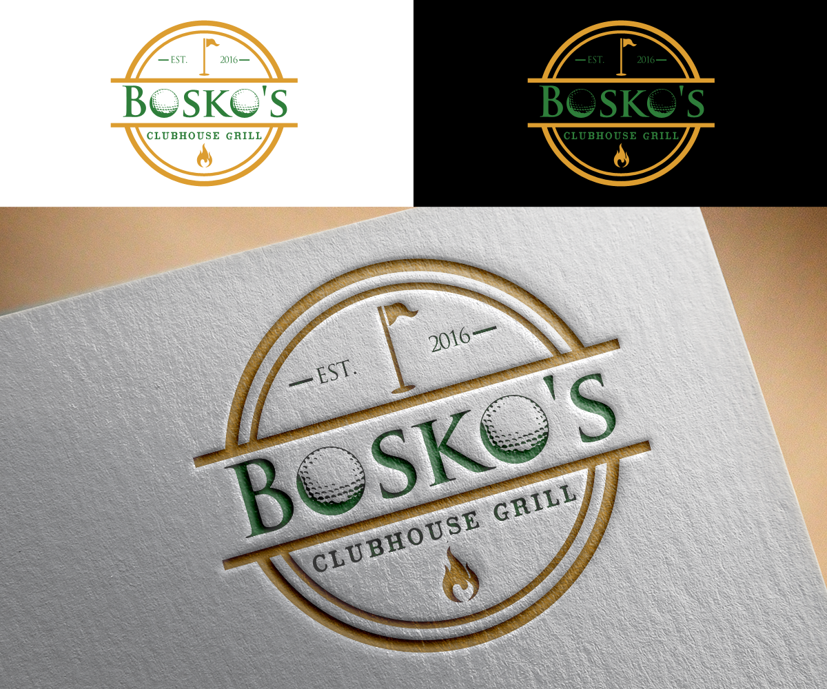 Logo Design by Renen for Bosko's Clubhouse Grill | Design #12007383