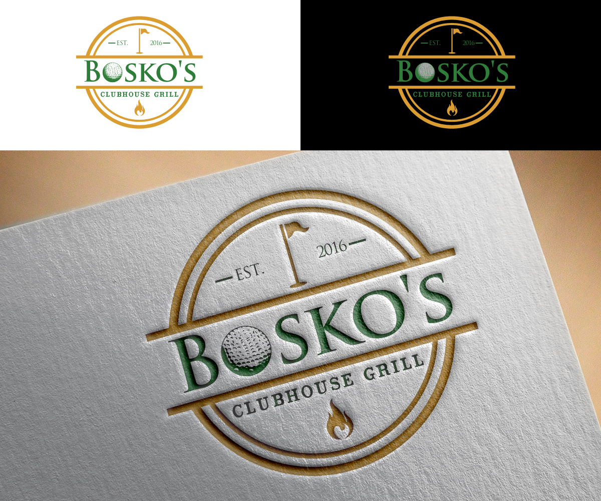 Logo Design by Renen for Bosko's Clubhouse Grill | Design #12008511