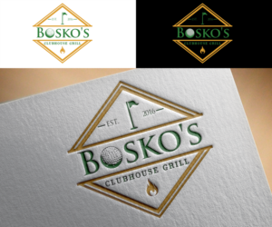Logo-Design von Renen für Bosko's Clubhouse Grill | Design: #12017996