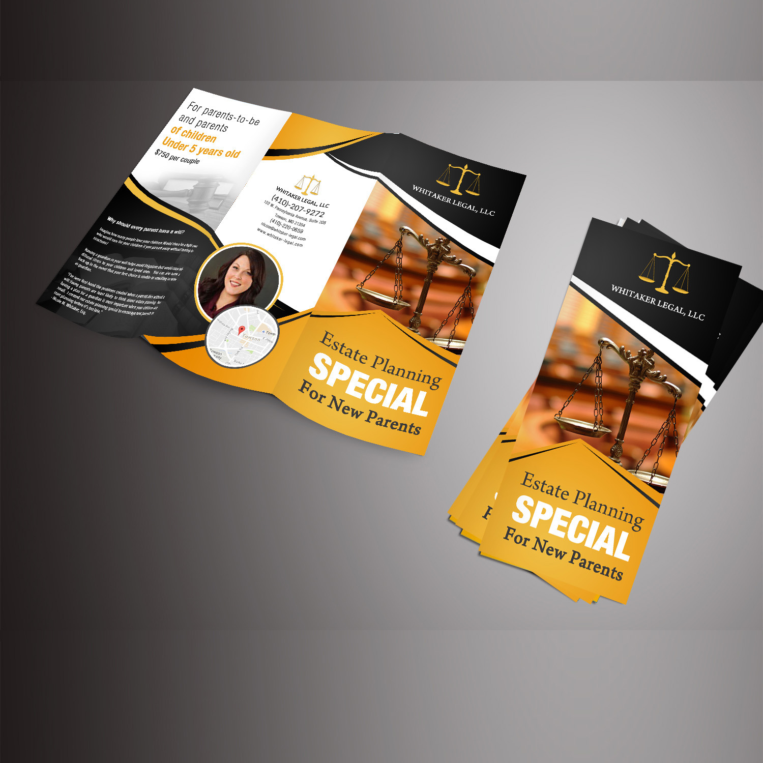 serious modern law firm flyer design for a company by hih7 flyers made by design firms