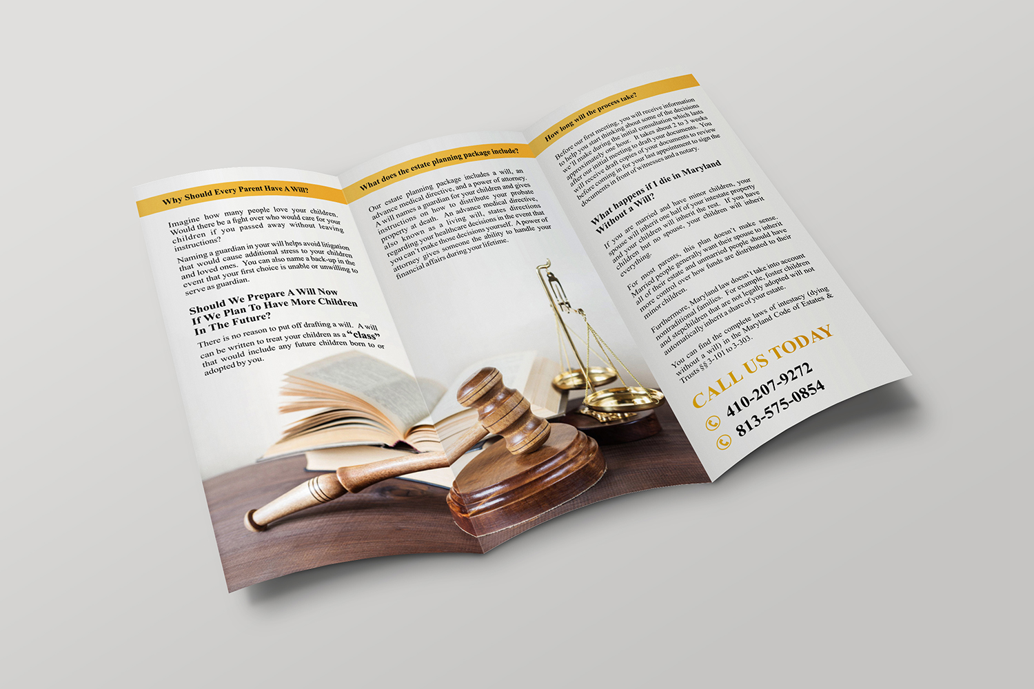 Diseño de Flyer por ecorokerz para Whitaker Legal, LLC | Diseño #11980505