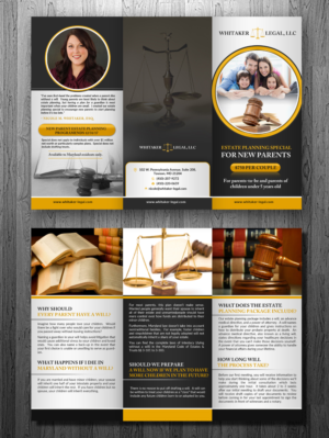 Diseño de Flyer por innovative earth para Whitaker Legal, LLC | Diseño: #12013213