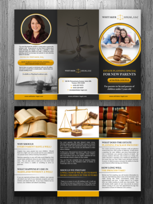 Diseño de Flyer por innovative earth para Whitaker Legal, LLC | Diseño: #12038795