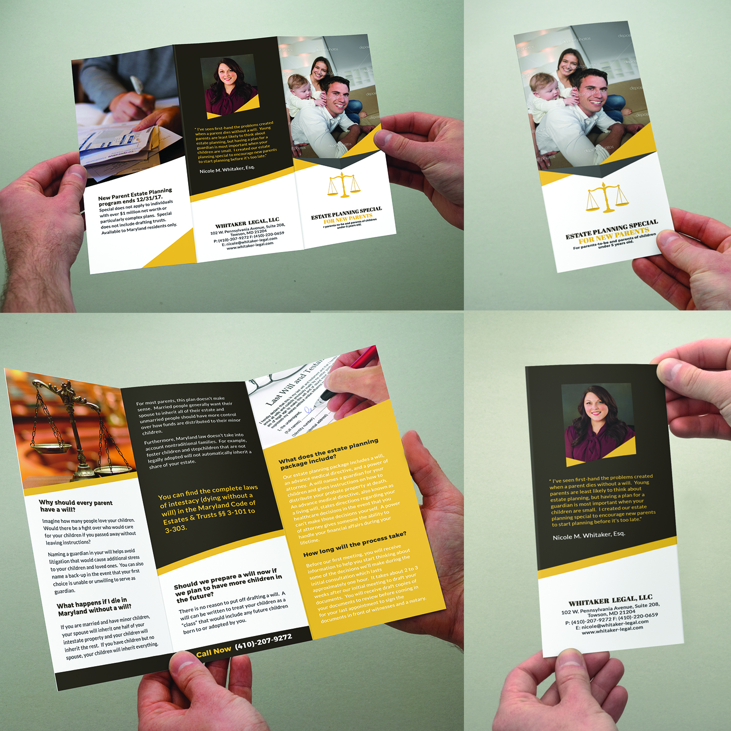 Flyer Design by Mulugeta for Whitaker Legal, LLC | Design #12009473