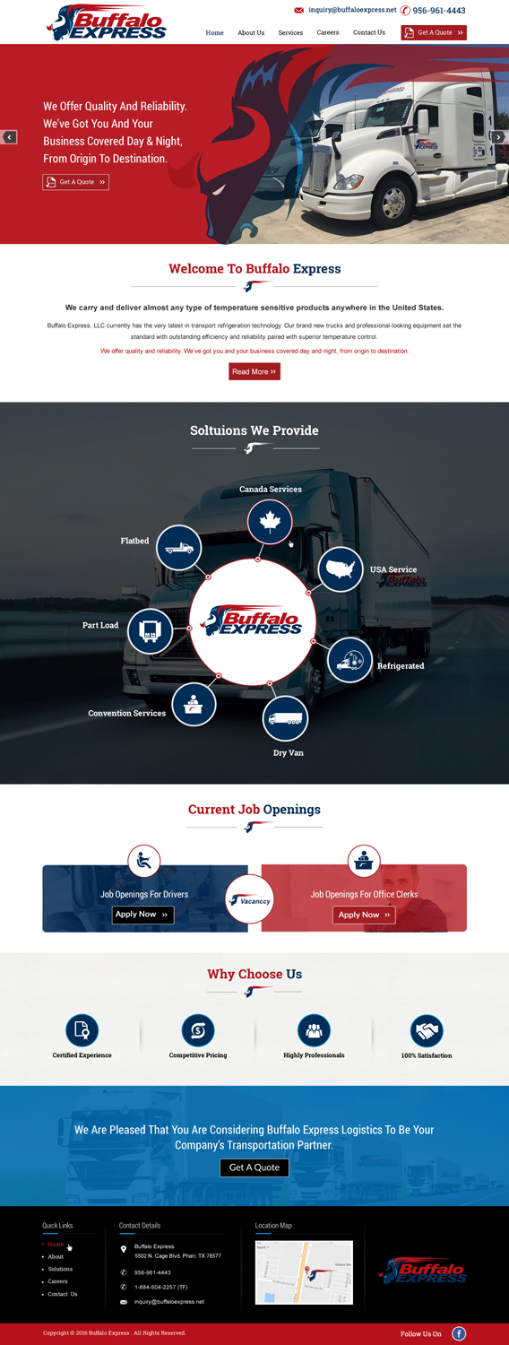 Web Design par harmi_199 pour Buffalo Express | Design #11923593