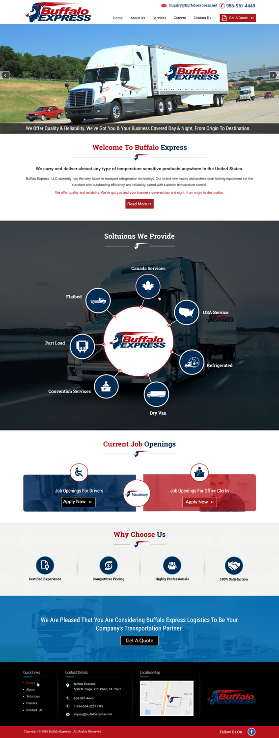 Web Design par harmi_199 pour Buffalo Express | Design #11923594