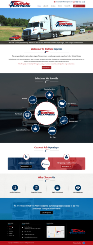 Web Design par harmi_199 pour Buffalo Express | Design : #11923594
