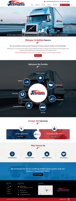 Web Design par harmi_199 pour Buffalo Express | Design : #11923595
