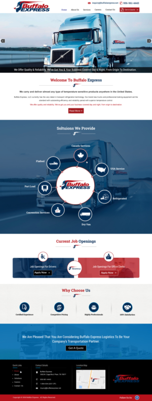 Web Design par harmi_199 pour Buffalo Express | Design : #11935703