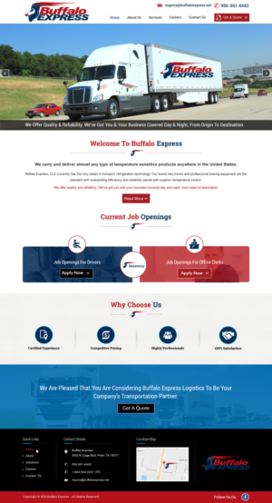 Web Design par harmi_199 pour Buffalo Express | Design : #11935715