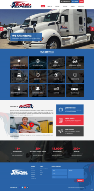 Web Design par pb pour Buffalo Express | Design : #11908905