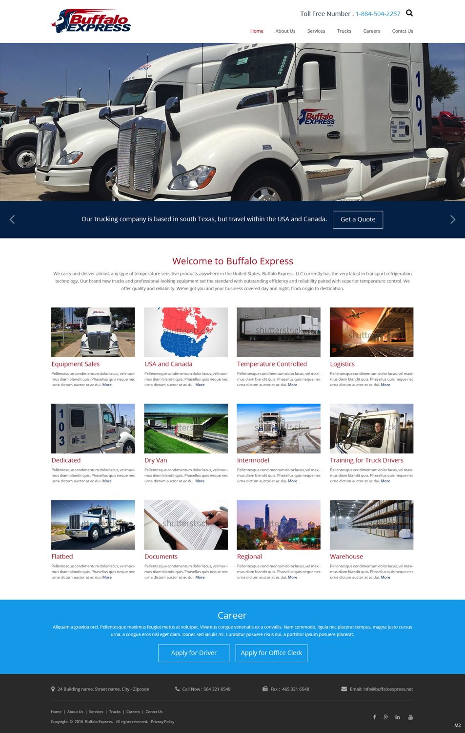 Web Design par pb pour Buffalo Express | Design #11908906