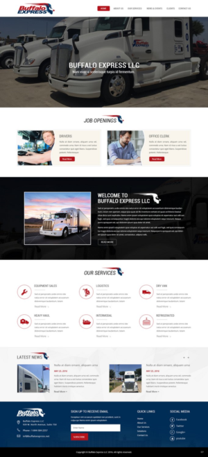 Web Design par pb pour Buffalo Express | Design : #11920702