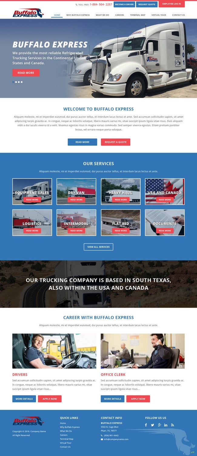Web Design par pb pour Buffalo Express | Design #11920705