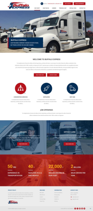 Web Design par pb pour Buffalo Express | Design : #11931082