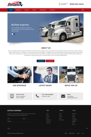 Web Design par pb pour Buffalo Express | Design : #11931083