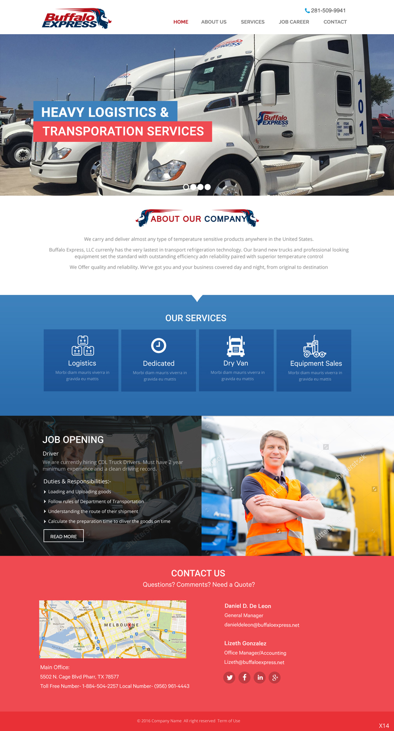 Web Design by pb for Buffalo Express | Design #11931084