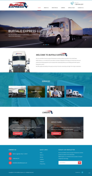 Web Design par pb pour Buffalo Express | Design : #11931085