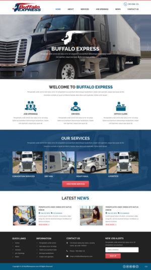 Web Design par pb pour Buffalo Express | Design : #11931094