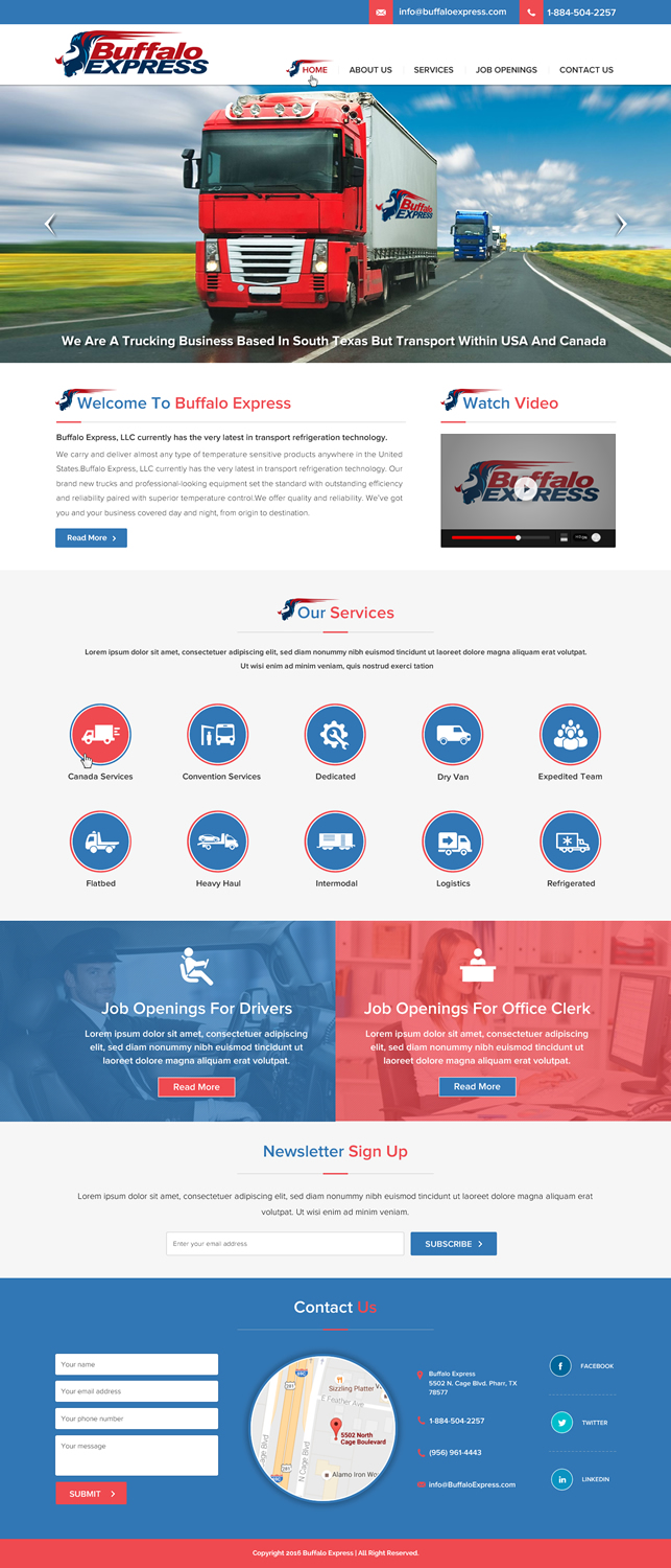 Web Design by Sbss for Buffalo Express | Design #11917058