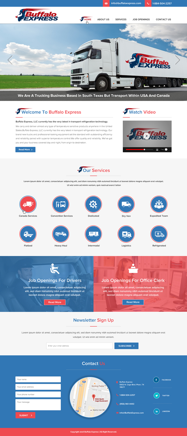 Web Design by Sbss for Buffalo Express | Design #11917059