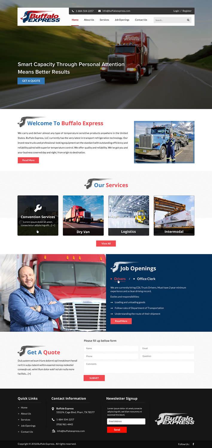 Web Design by Sbss for Buffalo Express | Design #11921500