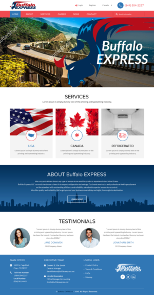 Web Design par rightway pour Buffalo Express | Design : #11906940