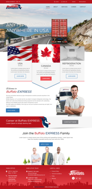 Web Design par rightway pour Buffalo Express | Design : #11906944
