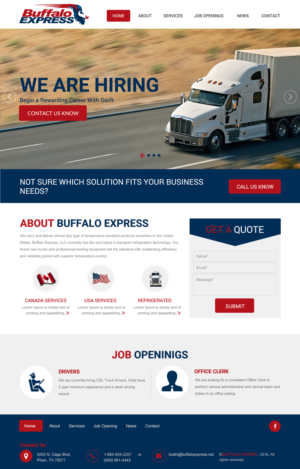 Web Design par rightway pour Buffalo Express | Design : #11906966