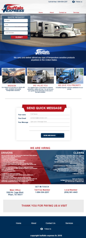 Web Design by Murry for Buffalo Express | Design #11993734