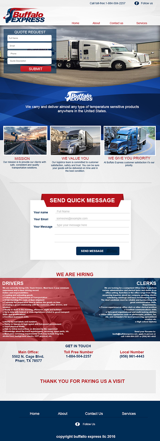 Web Design by Murry for Buffalo Express | Design #11993810