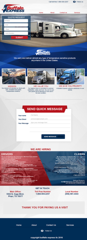 Web Design by Murry for Buffalo Express | Design: #11993810