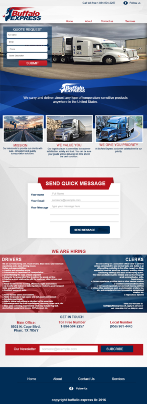 Web Design by Murry for Buffalo Express | Design: #12000202