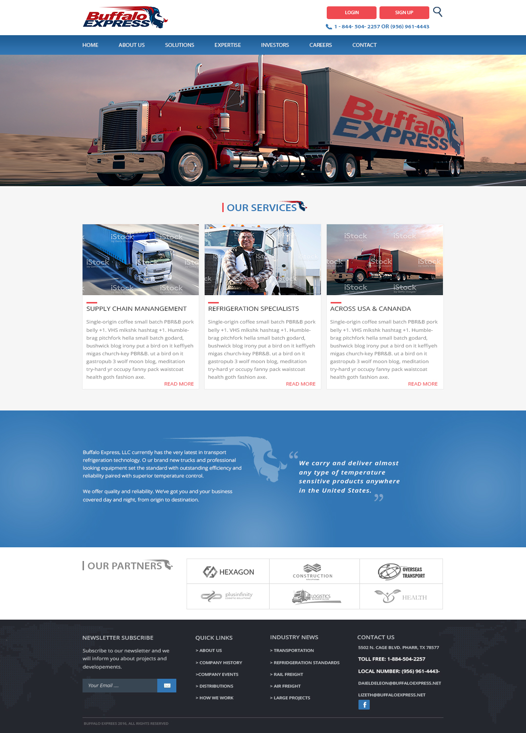 Web Design by mattlaws for Buffalo Express | Design #11960442
