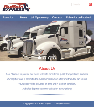 Web Design by Amy_Em for Buffalo Express | Design #11932356