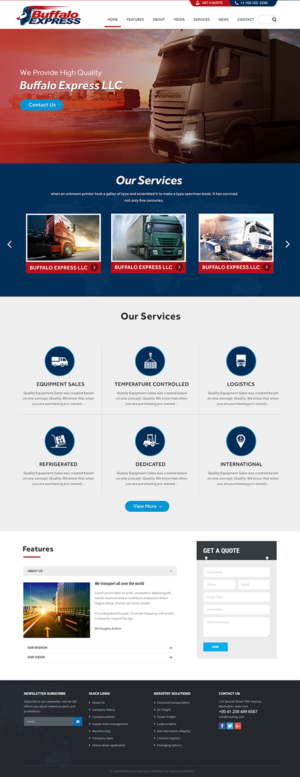 Web Design by Xclusive Designers for Buffalo Express | Design #11906317