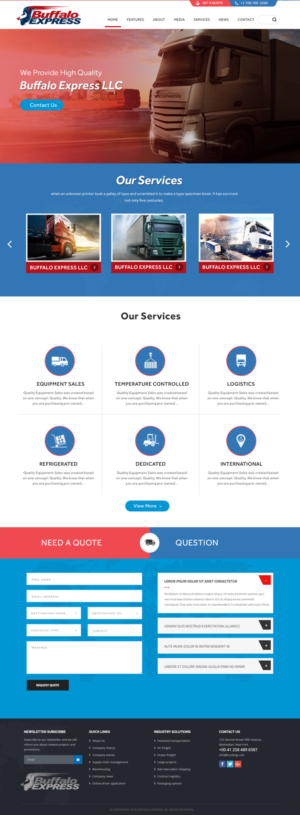 Web Design par Xclusive Designers pour Buffalo Express | Design : #11906466