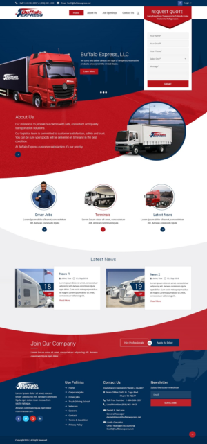 Buffalo Express LLC needs a web desigh ASAP! | Web Design by nzdesigners