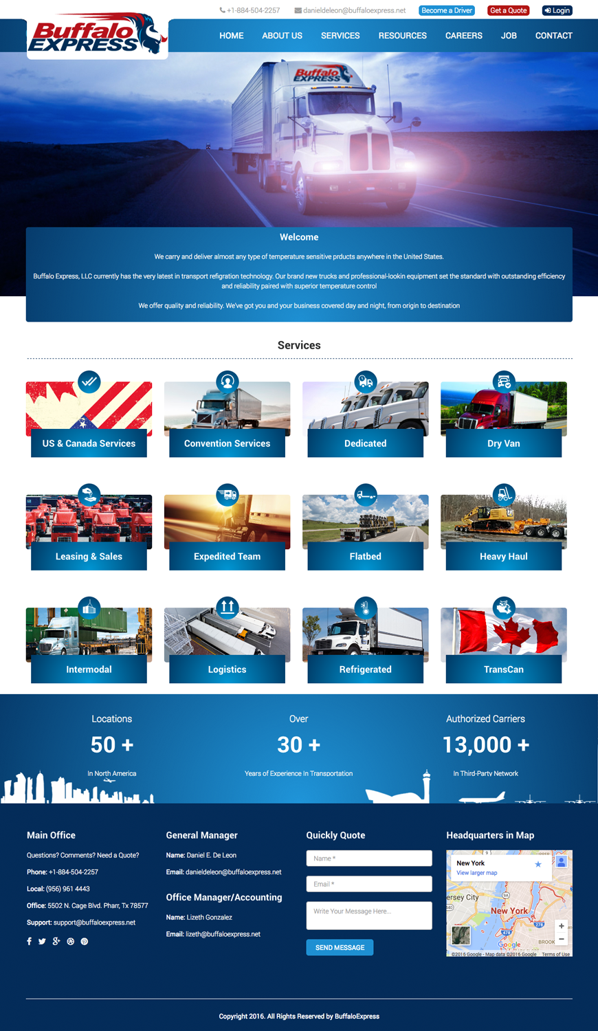 Web Design par cCopilot pour Buffalo Express | Design #11931214