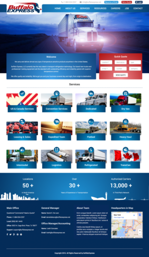 Web Design par cCopilot pour Buffalo Express | Design : #11943929